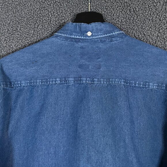 Norse Projects Anton Denim Button Down Shirt - Men's Size XL - Blue - Picture 3 of 10